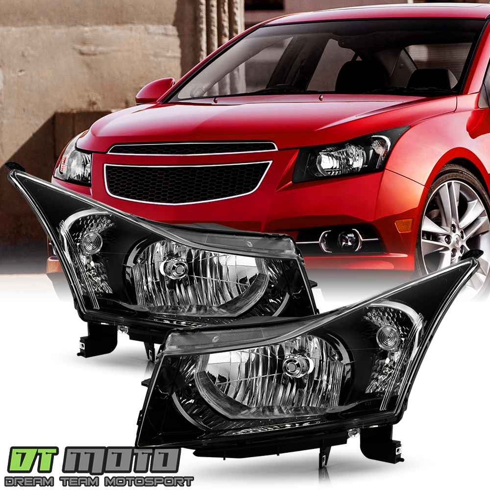 for 2011 2015 chevy cruze pair black housing headlight lamp bulbs 95226721 18921 car truck lighting lamps tatech car truck light bulbs