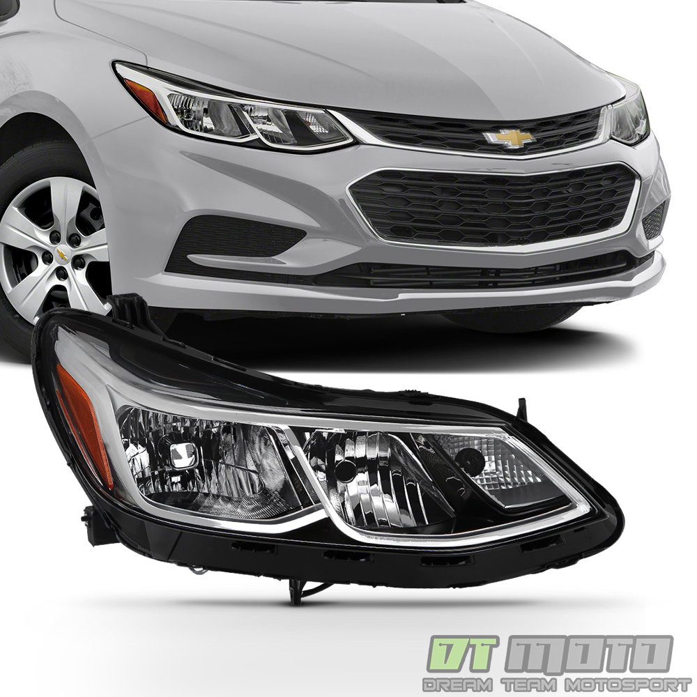 NEW [Right,Passenger Side] 2016 2017 2018 Chevy Cruze Halogen Headlight