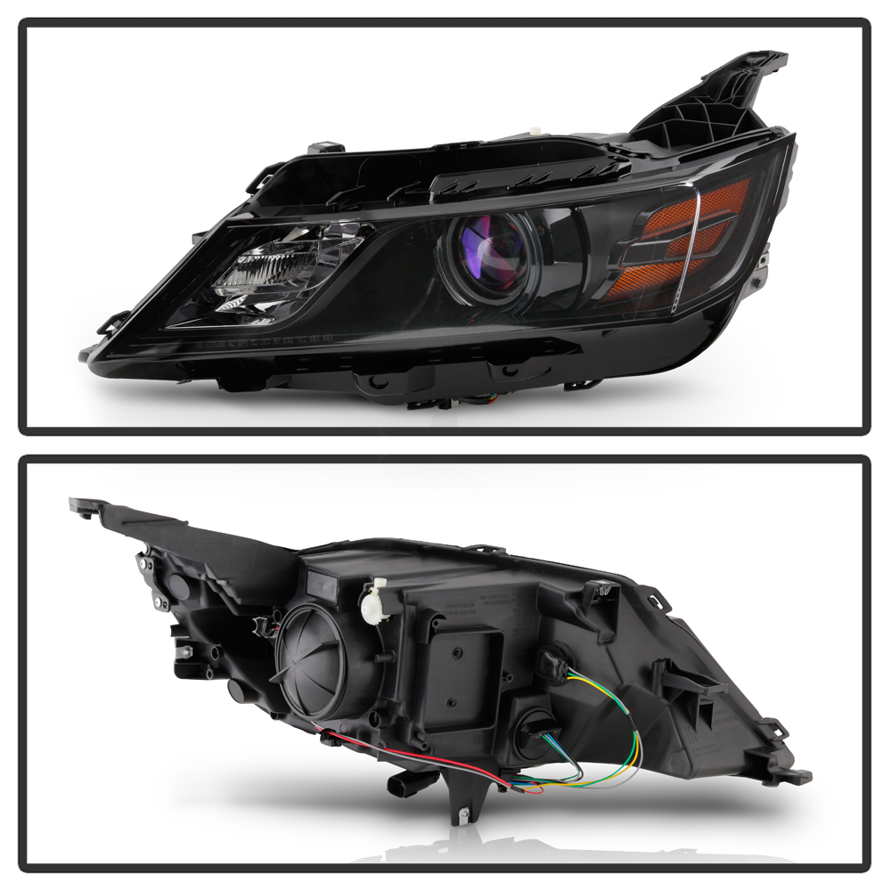 thumbnail image 2 of DTMOTO All Black Halogen Projector Headlights Set For Chevy Impala 2014-2020 – Left & Right, 9005 Bulbs Included, DOT 2 of 6