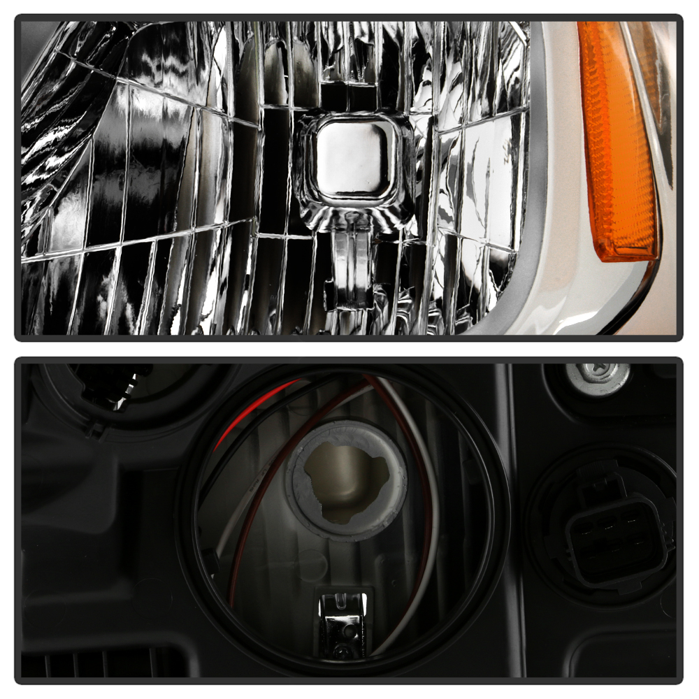 DNA MOTORING OE Style Left Driver Side Headlight For 2013-2017 Chevy Traverse - Black Housing
