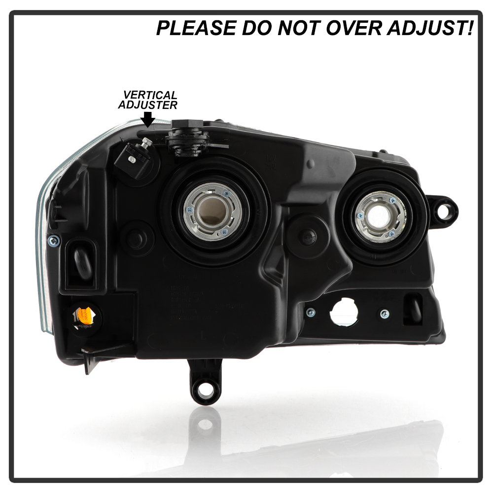 Black 20082014 Dodge Avenger Headlights Headlamps Replacement 0814 Left+Right eBay