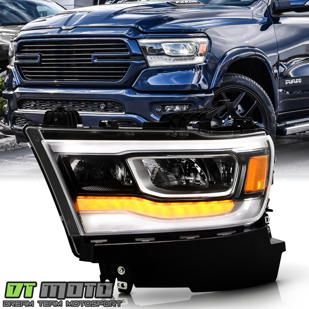 2019 - 2023 Dodge Ram 1500 Drver Lh Chrome Reflector Led Headlght OEM