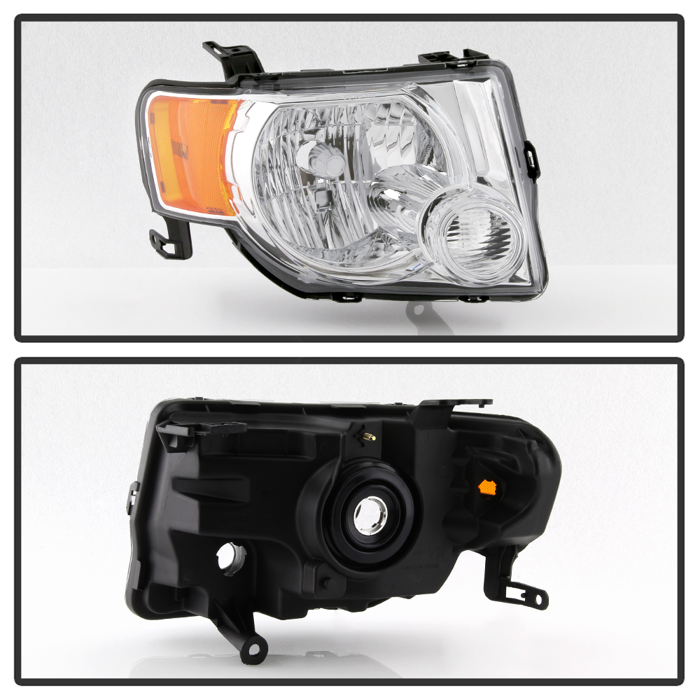 DTMOTO Left Driver Side Headlight – Nissan Pathfinder 2008-2012, Chrome Housing, Halogen