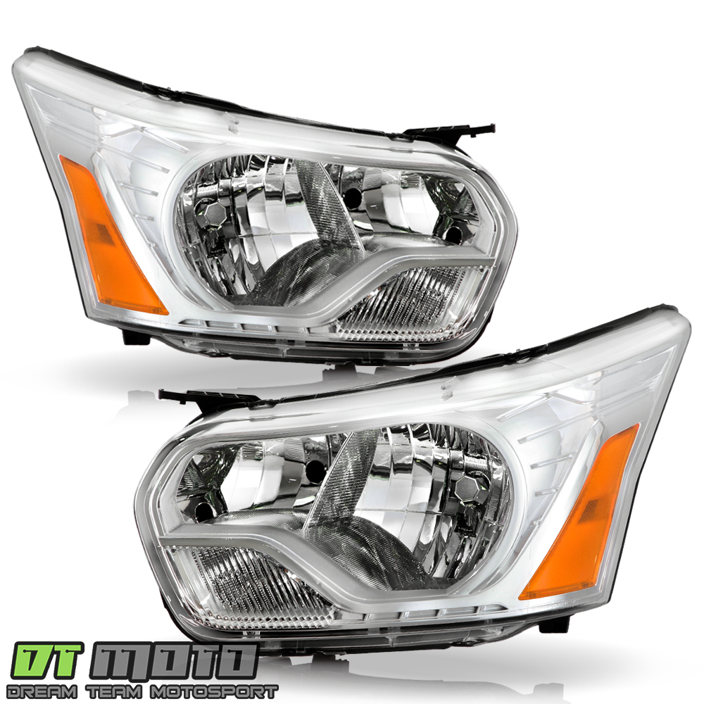 thumbnail image 2 of Black Halogen Headlight Assembly For 2015-2023 Ford Transit 150/250/350 – Direct Fit 2 of 5