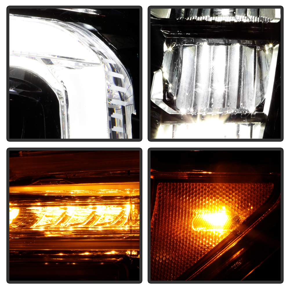 DTMOTO LED Headlights Set For 2019-2021 GMC Sierra 1500 – Left & Right, Factory Style