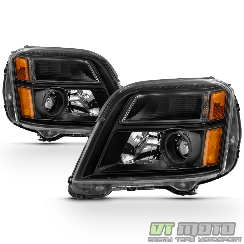 Driver Side Headlight Assembly For 2010-2015 GMC Terrain - Chrome Housing