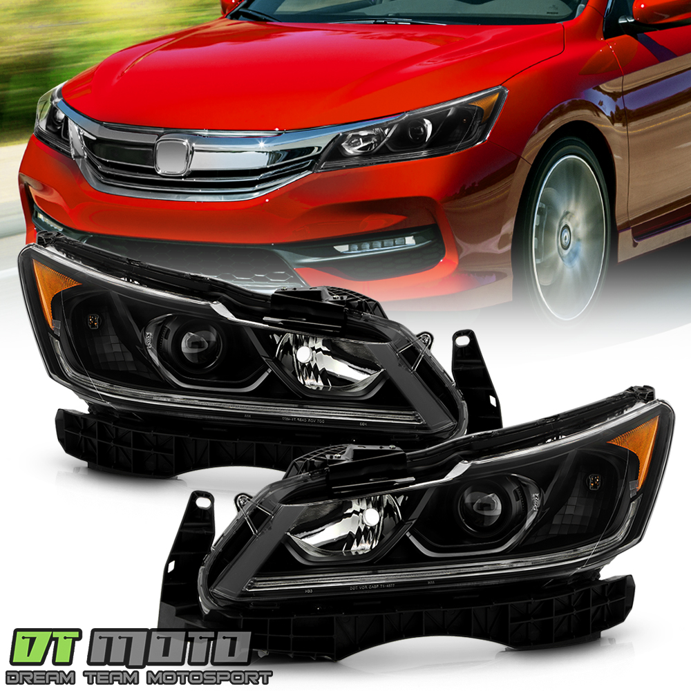thumbnail image 2 of Speed Daddy OE Style Left Side Headlight For 2016-2017 Honda Accord Sedan - LED DRL Projector - Halogen Bulbs 2 of 4