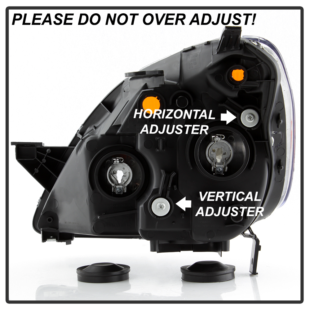 For 20052006 Honda CRV CRV Headlights Headlamps Black JDM Style Left