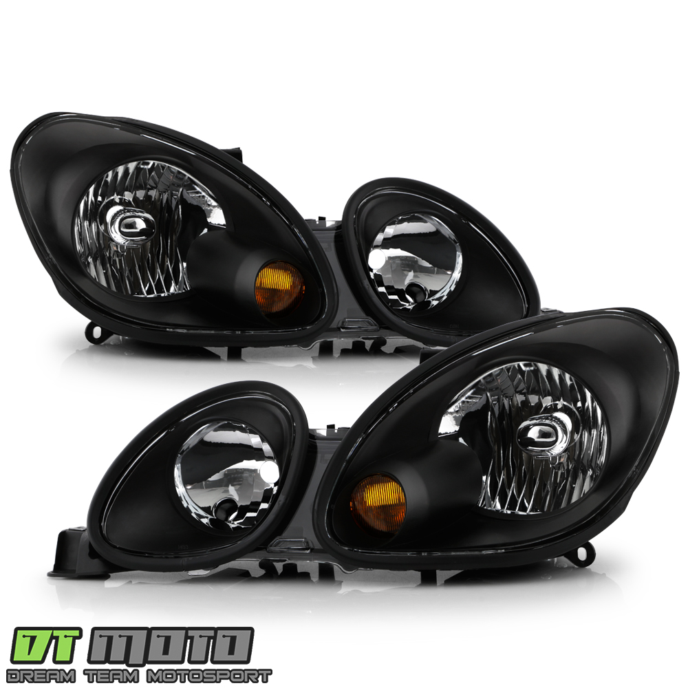 For Blk 1998-2005 Lexus GS300 GS400 GS430 Replacement Headlights