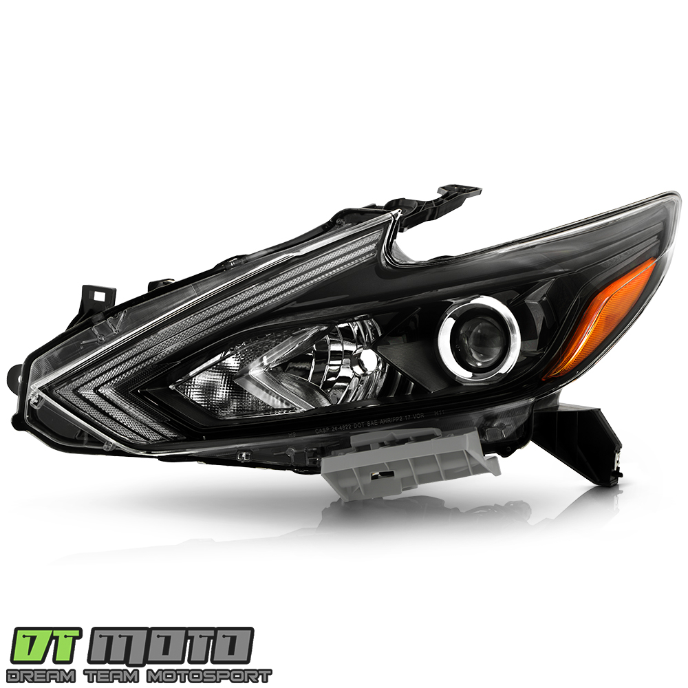Labwork Passenger Side Headlight For Altima 2016-2018 – Halogen, Black Bezel, W/o LED – Direct Fit OE NI2503249