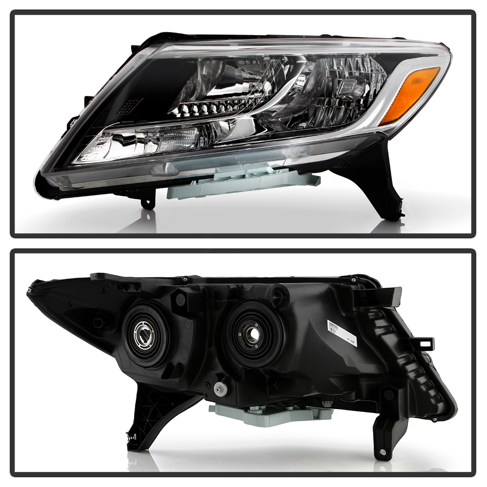 DNA MOTORING Passenger Right Headlight Assembly For Nissan Pathfinder 2013-2016 – Chrome/Clear