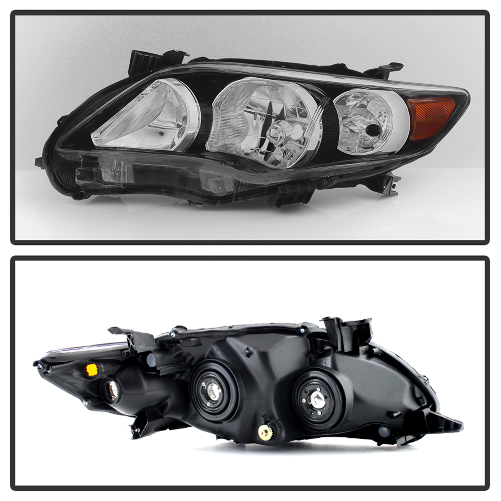thumbnail image 2 of HOUGEET Chrome Left Headlight Assembly For 2011-2013 Toyota Corolla S – Driver Side 2 of 5