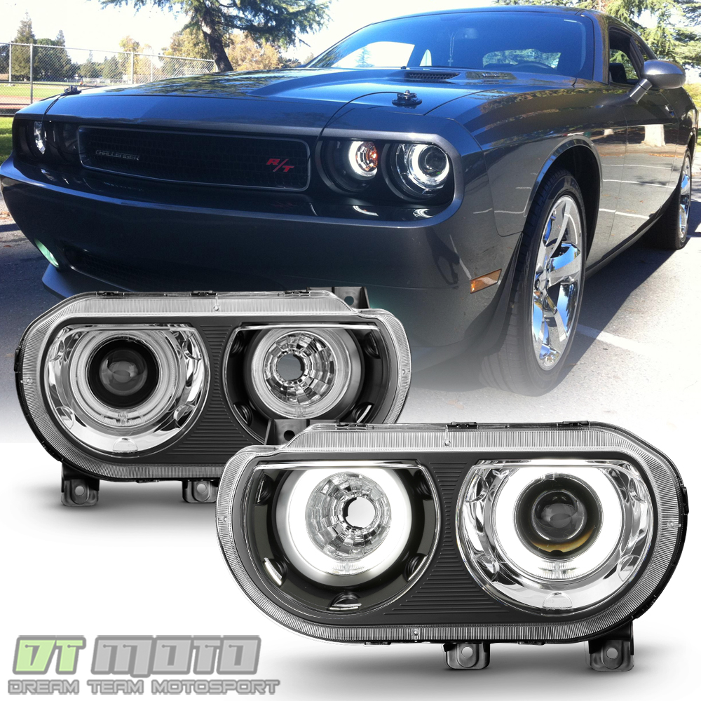 20082014 Dodge Challenger Halogen Model LED CCFL Halo Projector