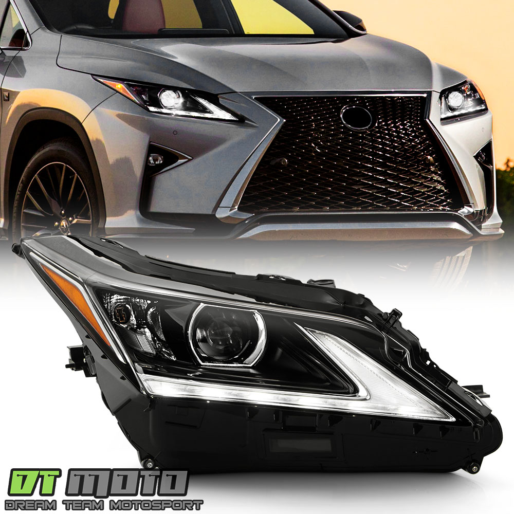 thumbnail image 2 of Passenger Side LED Projector Headlight For 2016-2019 Lexus RX350 RX450h (w/o AFS) – Black Housing 2 of 5