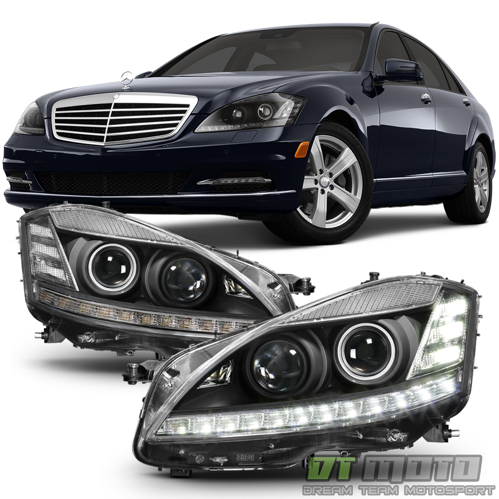 Facelift Fit 20072009 Benz W221 S550 S63 SClass Xenon HID Black LED