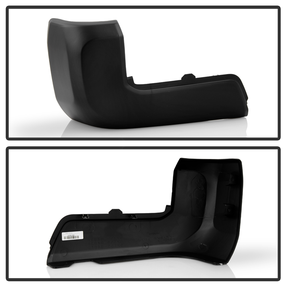 Black Rear Bumper End Cap Set For Toyota Tacoma (2016-2022) - Without Park Assist