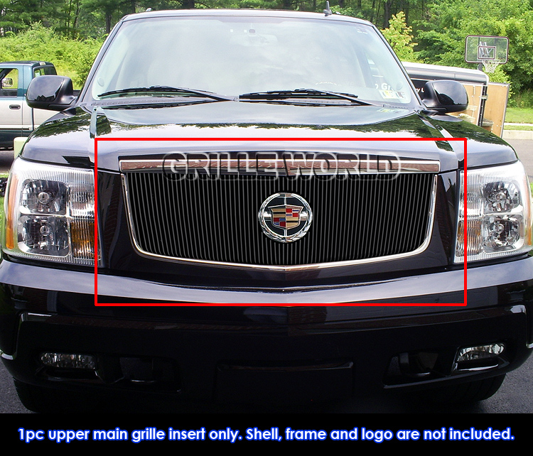 Fits 2002-2006 Cadillac Escalade//EXT//ESV Black Billet Grille Grill Insert