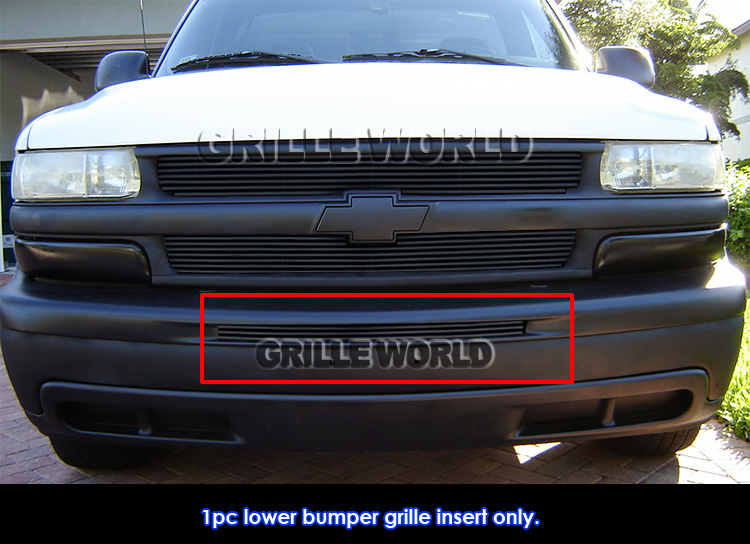 T-Rex Grilles 25051B Horizontal Aluminum Black Finish Billet Bumper Grille Overlay for Chevrolet Tahoe Suburban Avalanche