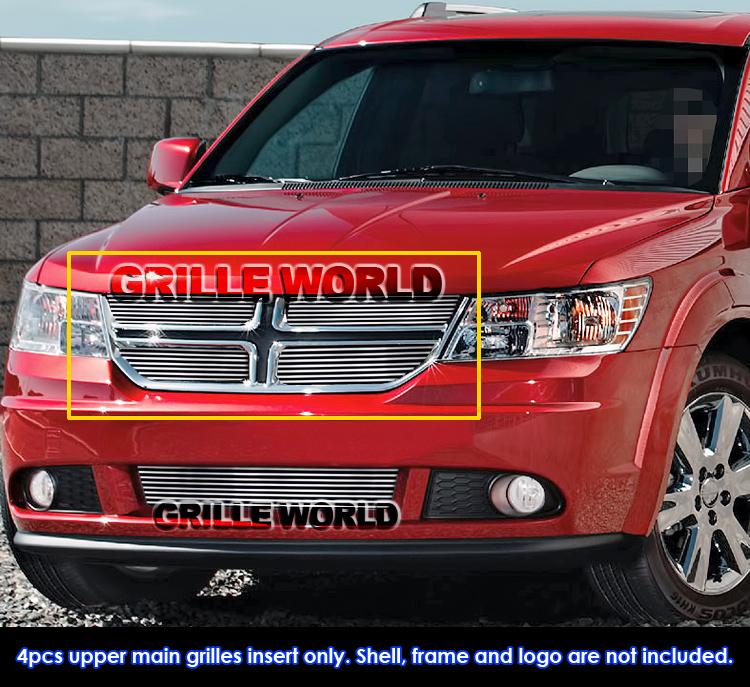 Fits 20112020 Dodge Journey Main Upper Chrome Billet Grille Insert eBay