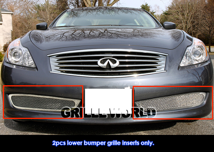 Fits 20082010 Infiniti G37 Coupe Lower Bumper Mesh Grille Insert eBay