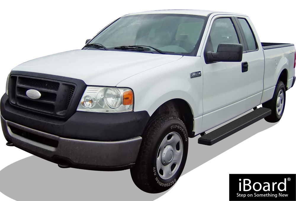 iBoard Side Steps Nerf Bars 6" Black Fit 0408 Ford F150 Super Cab eBay