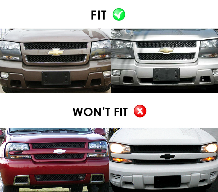 Fits 2006-2009 Chevy Trailblazer LT Black Billet Grille ... Fits 2006-2009 Chevy Trailblazer LT Black Billet Grille ...