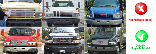 Aluminum Billet Grille 2003-2009 GMC Topkick C5500//C4500 Commercial Truck