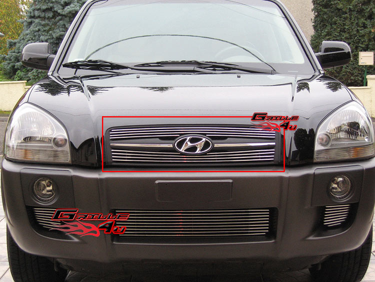 Fits 20052009 Hyundai Tucson Main Upper Billet Grille Insert eBay
