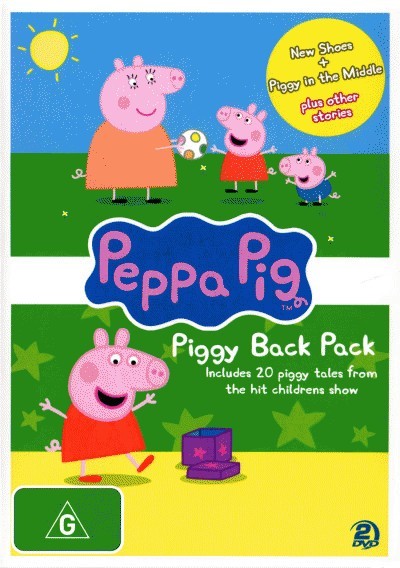 details about peppa pig: piggy back pack 2 (2 disc) new movie