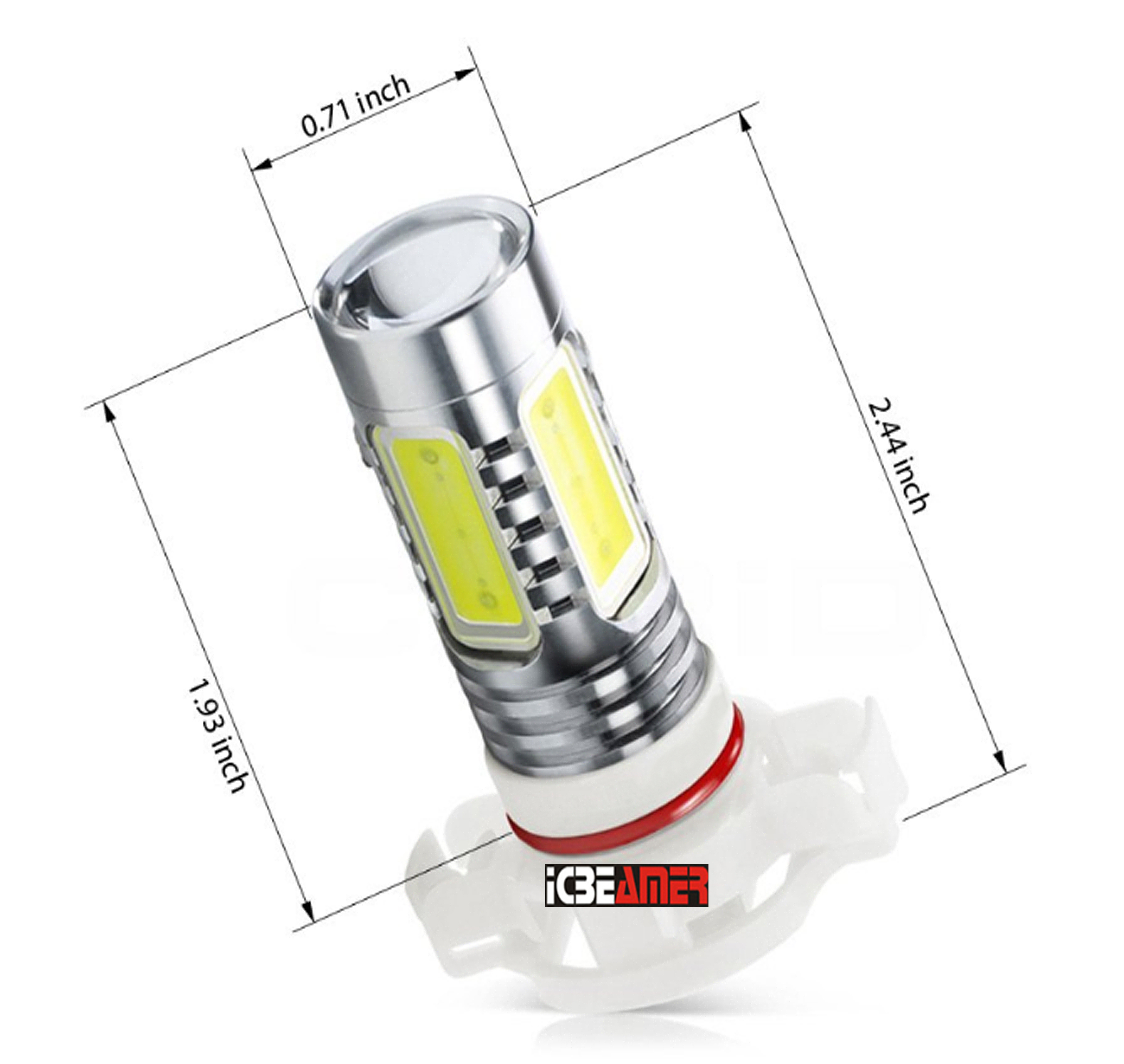 Samsung Canbus LED H16 PSX24W 42W Change Philip Osram Halogen Fog Light Bulb S58
