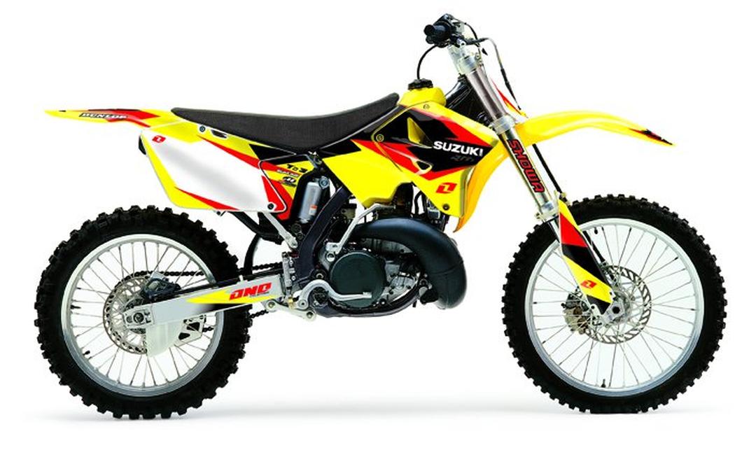 new one industries delta shroud swingarm decals graphics suzuki