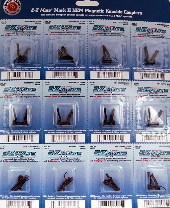 Bachmann HO Scale Train Couplers EZ Mate Mark II Knuckle NEM Coupler