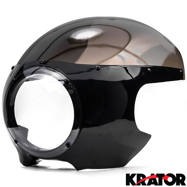 専用② Headlight Fairing Screen Black For Harley Davidson Sportster 1200