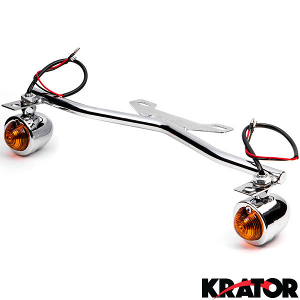 Krator Motorcycle 4 pcs Amber Round Turn Signals Lights For Suzuki Intruder Volusia VS 700 750 800 1400 1500