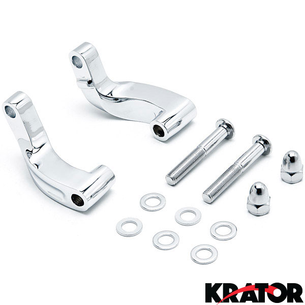 ボブ NEW Mirror Relocation Adapter For Harley Davidson Switchback