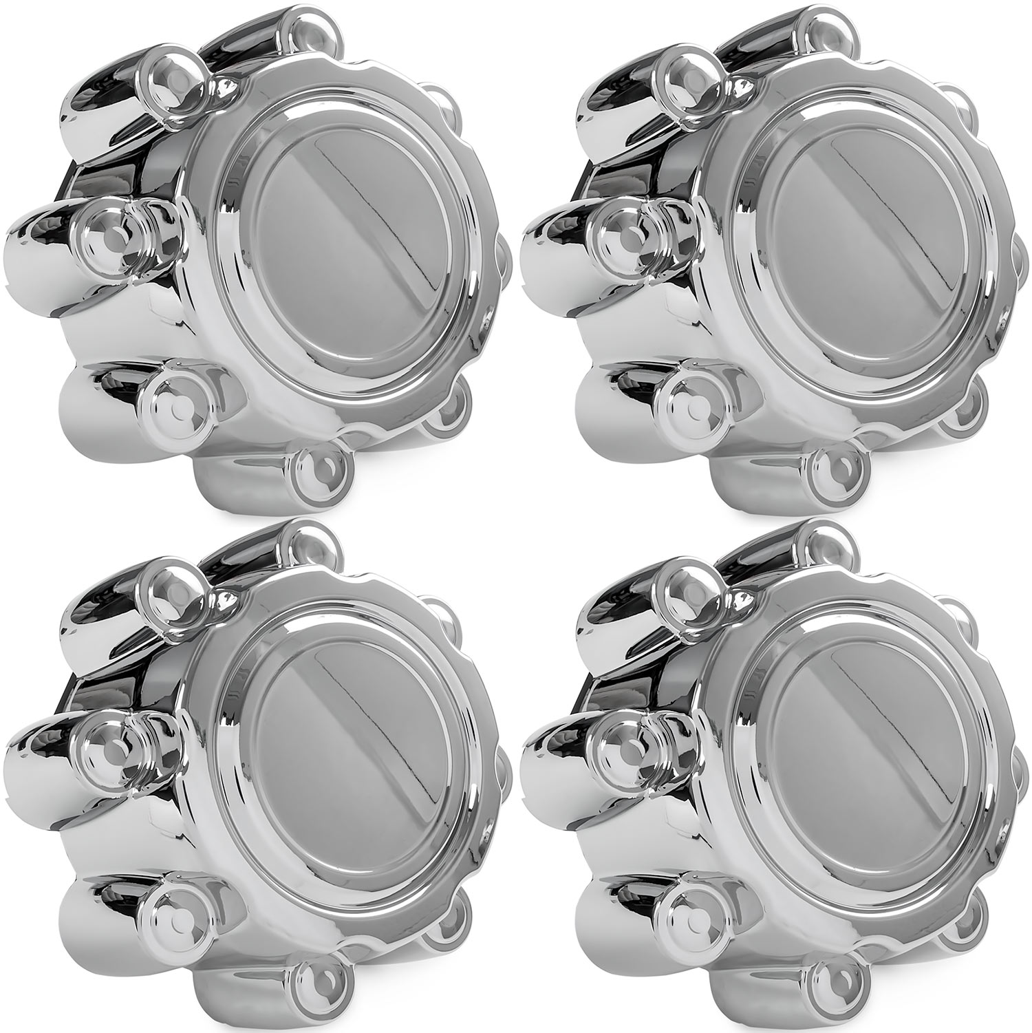 サンクス 4x Chrome Center Caps Wheel Lug Nut Hub Cap Covers for 1999