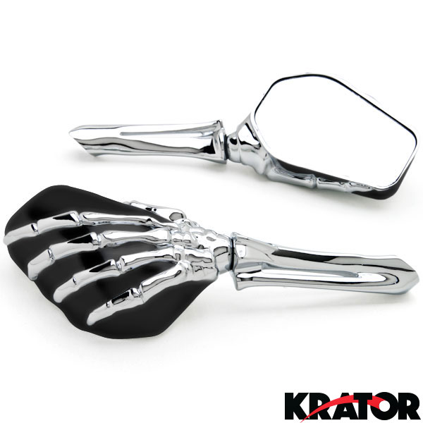 Skeleton Skull Hand Motorcycle Mirrors For Kawasaki Ninja ZX1100