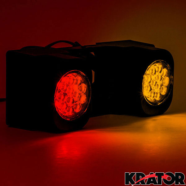 Krator LED Hitch Light Brake Reverse Signal Light for Trucks Trailer SUV 2 Receiver for Ford F-350 F-2500 HD Super Duty