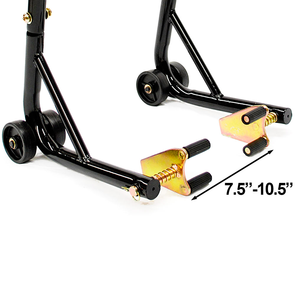 w//Spools For Kawasaki ZX1000 Ninja ZX-10R 2011-2012 Motorcycle Front+Rear Dual Lift Stand