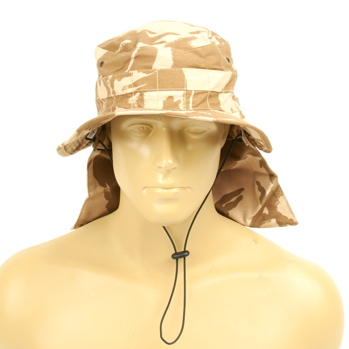 Original British Military Desert Booney Hat with Neck Protector 7.40 US
