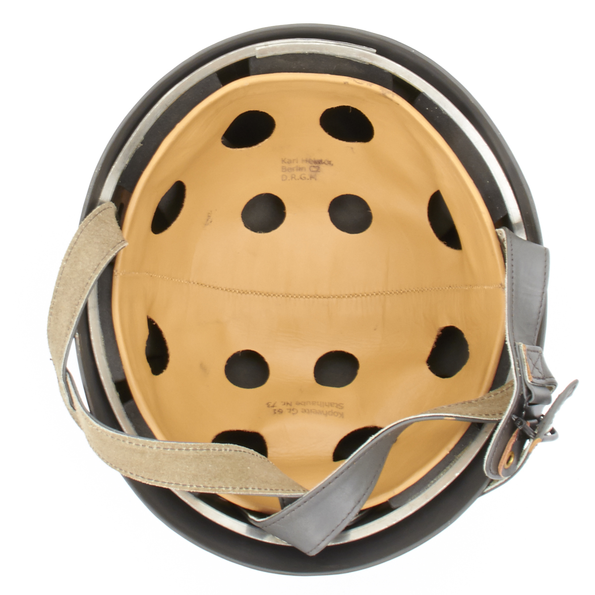 German WWII Paratrooper M38 Fallschirmjäger Helmet - Size 59cm | eBay