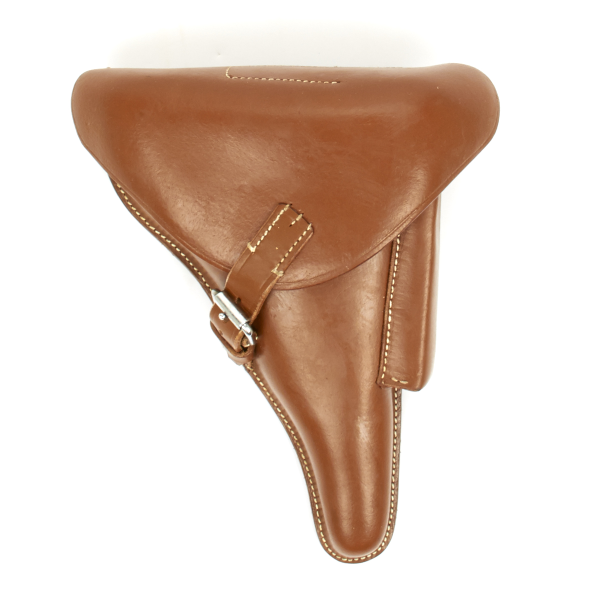 German WWII P08 Luger Afrika Korps Leather Hardshell Holster, P-08