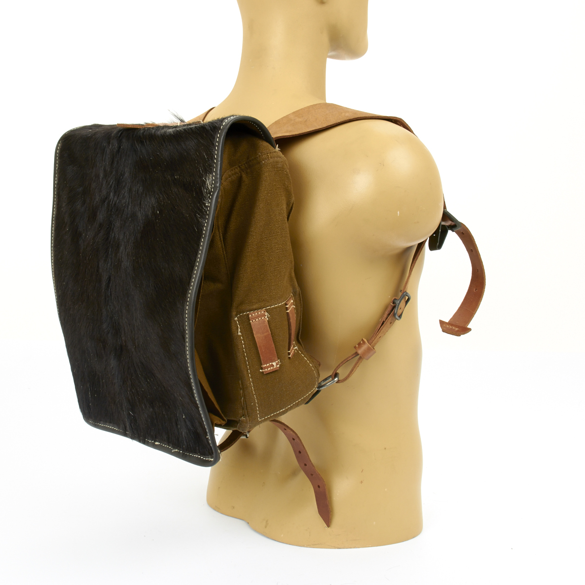 German WWII Tornister 34 Cowhide Backpack with Shoulder Straps eBay