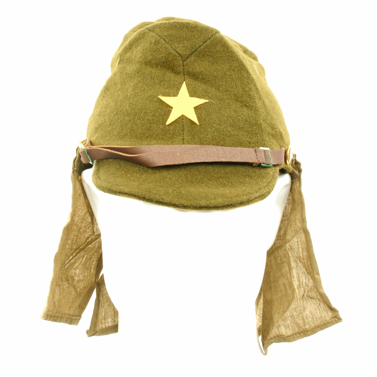 Japanese WWII Army EM//NCO Field Hat with Neck Flaps Size 7 1//2