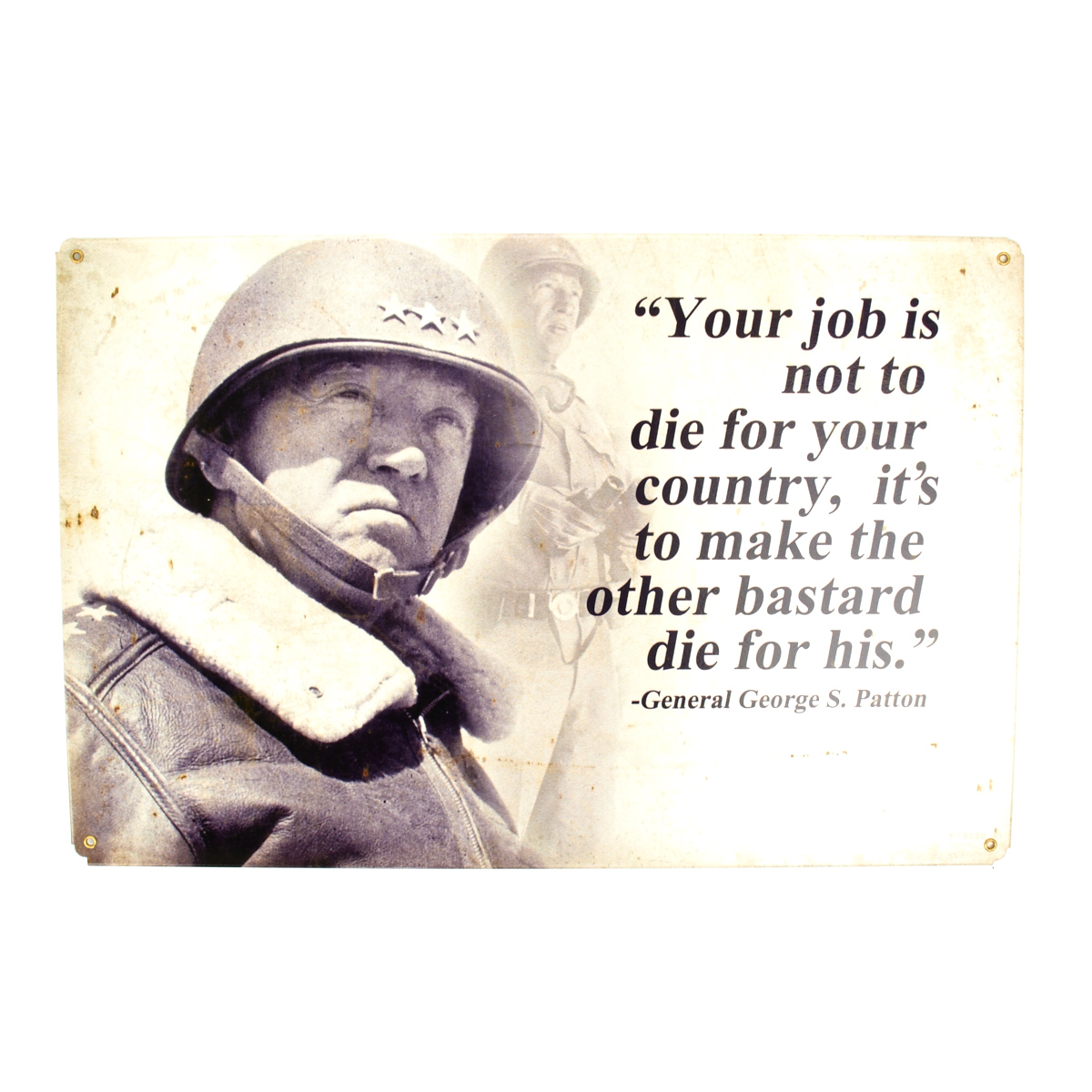 General George S Patton Quote Poster 13x19 inches B