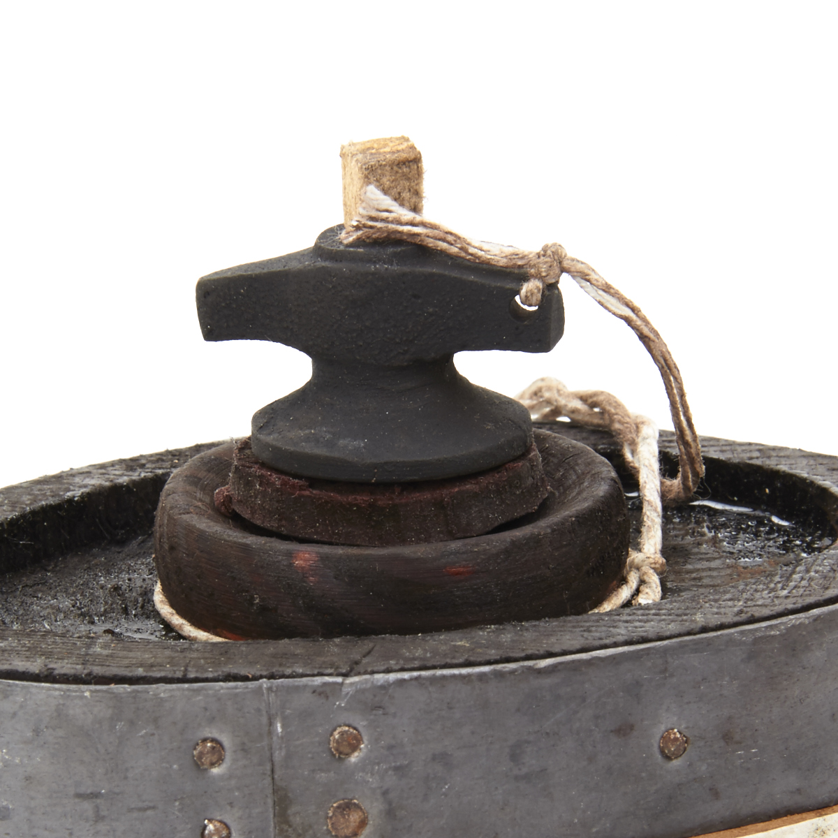 British Victorian Era Zulu War P1871 Wooden Water Bottle with Leather