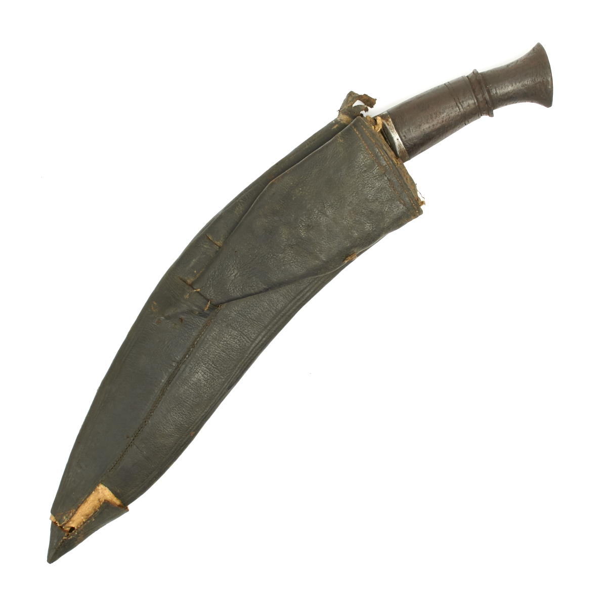 Original 19th Century Nepalese Gurkha Long Leaf Kukri Fighting Knife