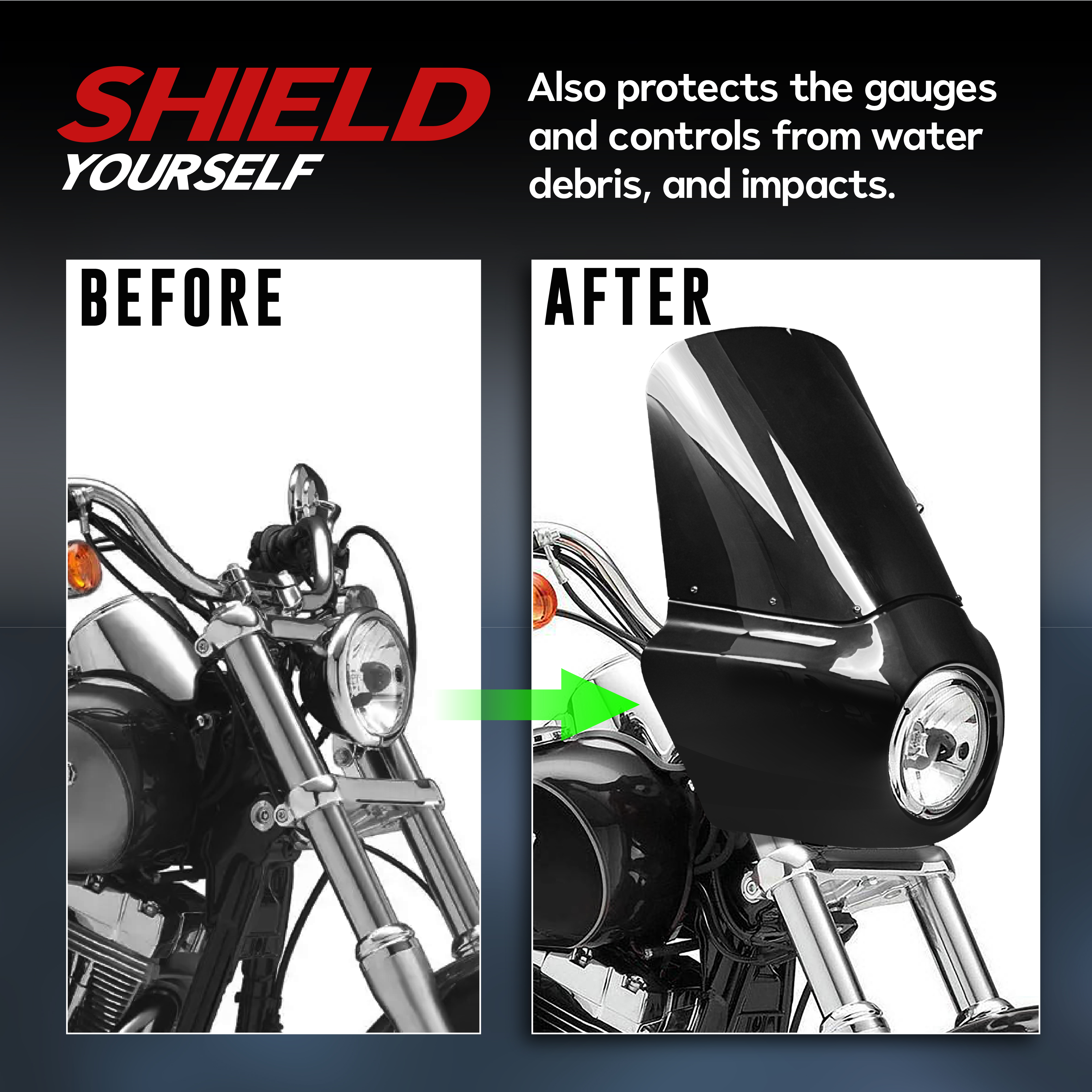 Club Style Road Warrior Headlight 15