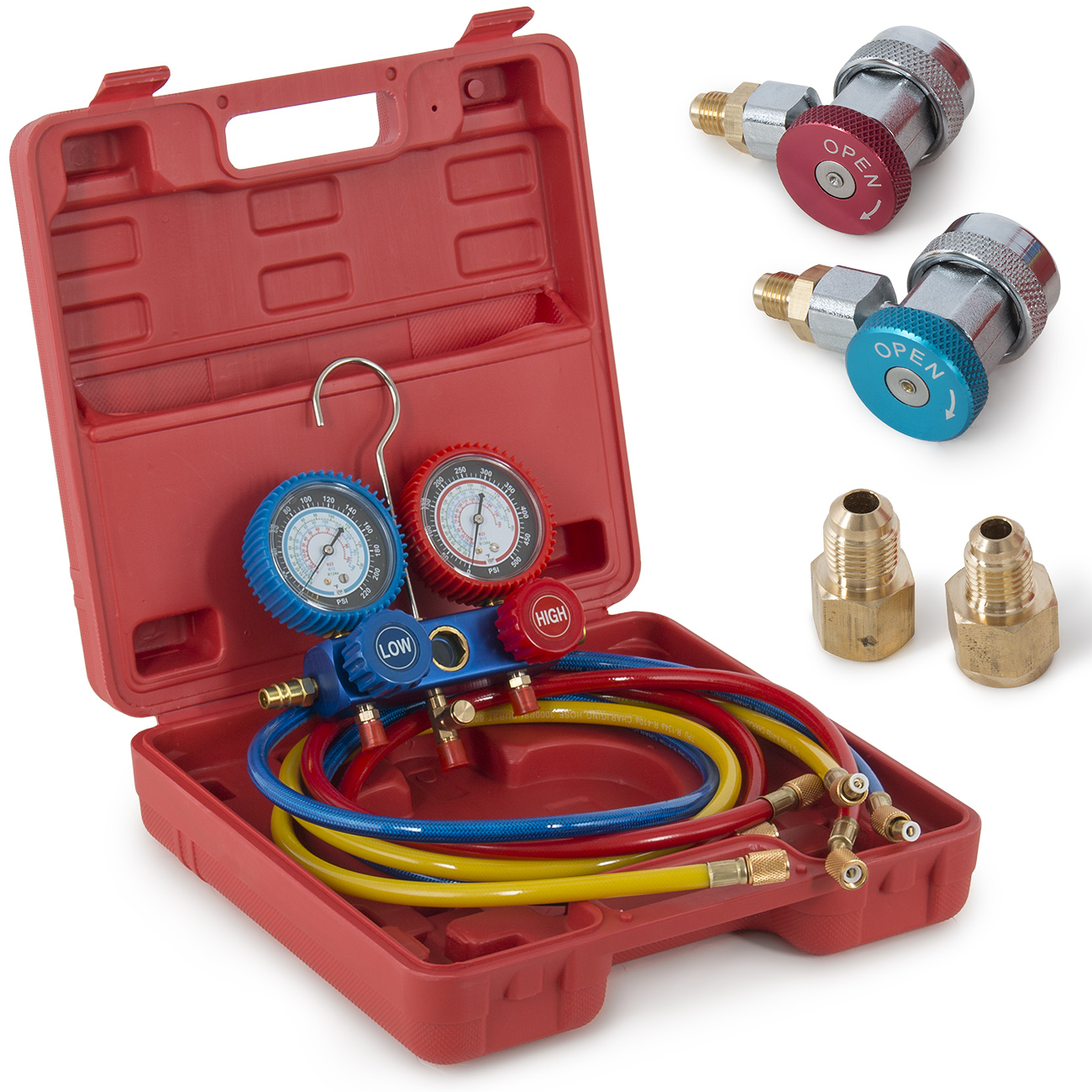 A/C Manifold Gauge Color Hose 5FT Air Conditioner Refrigerant