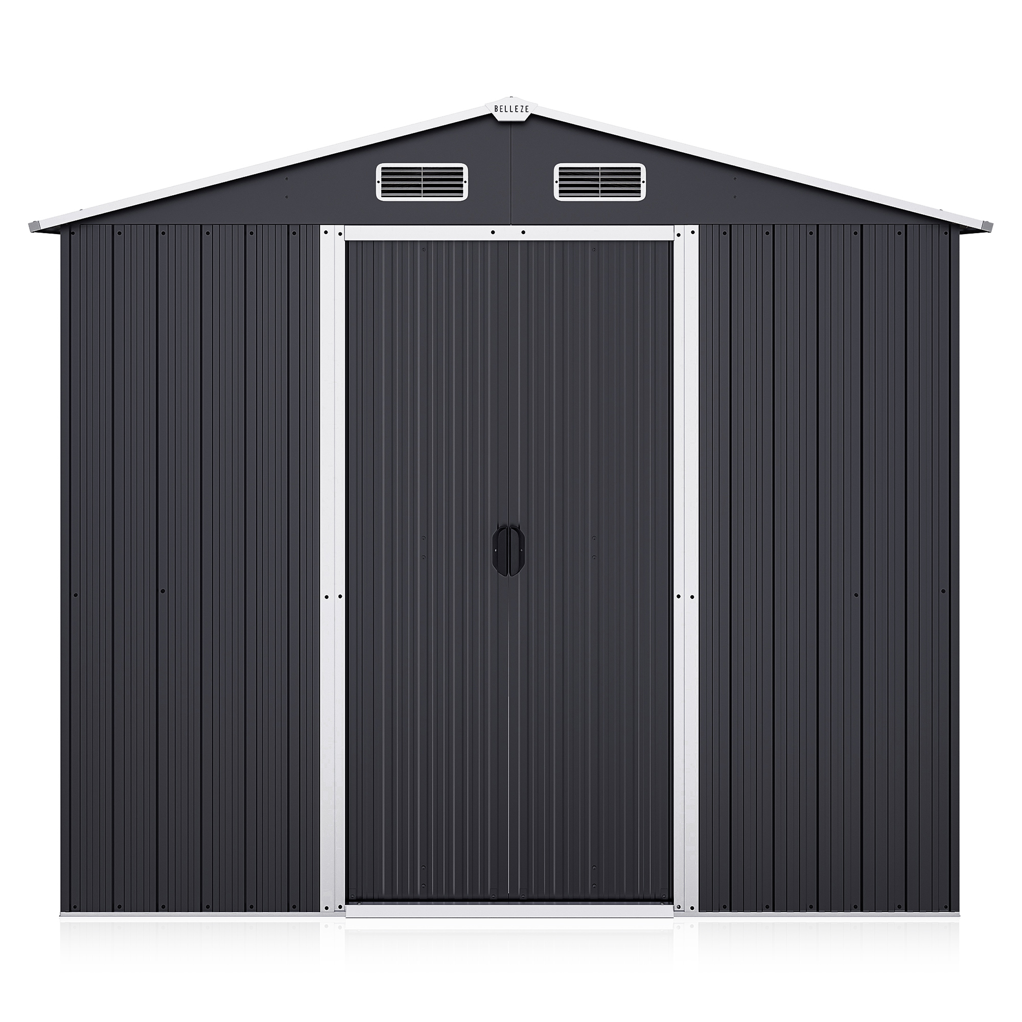 8 x 6 FT Outdoor Storage Shed with Air Vent, Lockable Door
